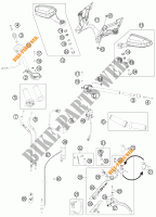 HANDLEBAR / CONTROLS for KTM 1190 RC8 R WHITE 2011