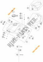TANK / SEAT for KTM 1190 RC8 R WHITE 2011