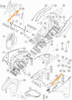 PLASTICS for KTM 1290 SUPER ADVENTURE WHITE ABS 2015