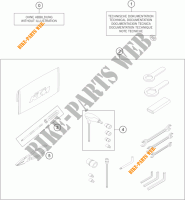 TOOL KIT / MANUALS / OPTIONS for KTM 1290 SUPER ADVENTURE WHITE ABS 2015