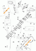 HANDLEBAR / CONTROLS for KTM 1190 RC8 R BLACK 2011