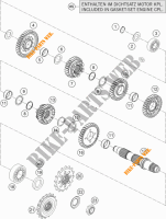 GEARBOX COUNTERSHAFT for KTM 1190 ADVENTURE R ABS 2016