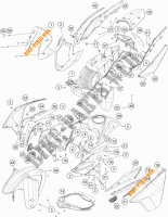 PLASTICS for KTM 1190 ADVENTURE R ABS 2016