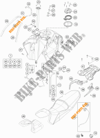 TANK / SEAT for KTM 1190 ADVENTURE R ABS 2016