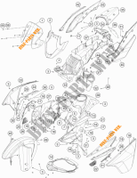 PLASTICS for KTM 1190 ADVENTURE R ABS 2014