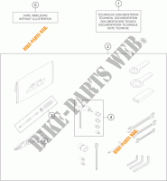 TOOL KIT / MANUALS / OPTIONS for KTM 1190 ADVENTURE R ABS 2014