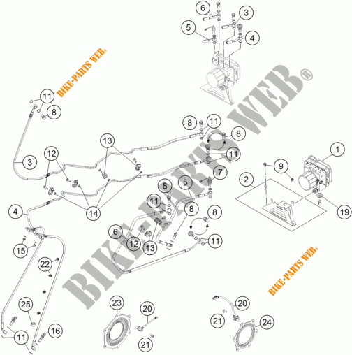 BRAKE ANTIBLOCK SYSTEM ABS for KTM 1190 ADVENTURE R ABS 2014