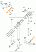 FRONT FORK / TRIPLE CLAMP for KTM 1190 RC8 R BLACK 2011
