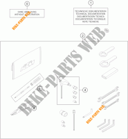 TOOL KIT / MANUALS / OPTIONS for KTM 1190 ADVENTURE R ABS 2013