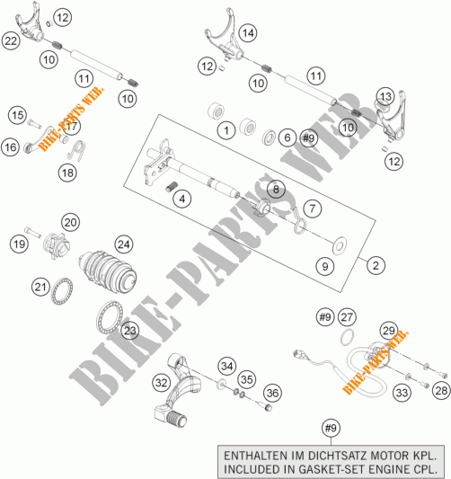 GEAR SHIFTING MECHANISM for KTM 1190 ADVENTURE R ABS 2013
