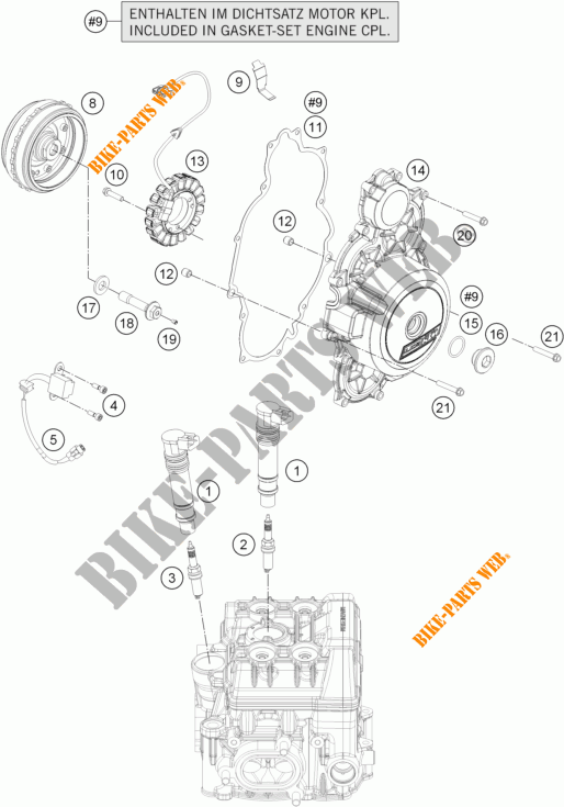 IGNITION SYSTEM for KTM 1190 ADVENTURE R ABS 2013