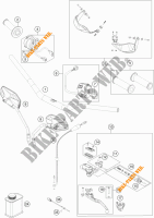 HANDLEBAR / CONTROLS for KTM 1190 ADVENTURE ABS ORANGE 2016