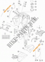 TANK / SEAT for KTM 1190 ADVENTURE ABS ORANGE 2016