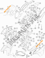 PLASTICS for KTM 1190 ADVENTURE ABS GREY 2016