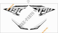 STICKERS for KTM 1190 ADVENTURE ABS GREY 2016