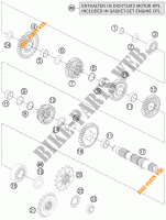 GEARBOX COUNTERSHAFT for KTM 1190 ADVENTURE ABS ORANGE 2015