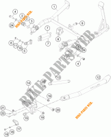 SIDE / MAIN STAND for KTM 1190 ADVENTURE ABS ORANGE 2015
