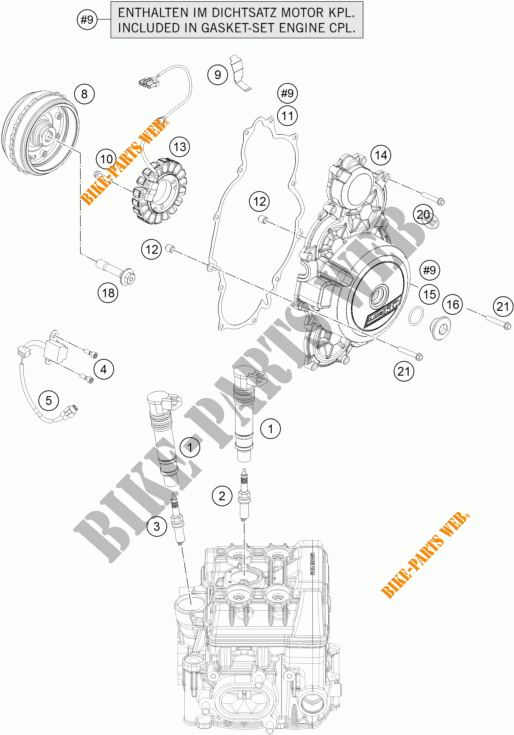 IGNITION SYSTEM for KTM 1190 ADVENTURE ABS ORANGE 2015