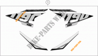 STICKERS for KTM 1190 ADVENTURE ABS GREY 2015