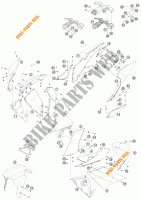 PLASTICS for KTM 1190 RC8 R BLACK 2011