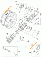 REAR WHEEL for KTM 1190 RC8 R BLACK 2011