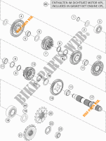 GEARBOX COUNTERSHAFT for KTM 1190 ADVENTURE ABS GREY WES. 2015