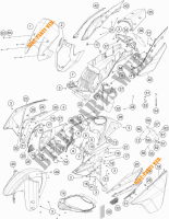 PLASTICS for KTM 1190 ADVENTURE ABS GREY WES. 2015