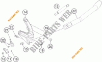 SIDE / MAIN STAND for KTM 1190 ADVENTURE ABS GREY WES. 2015