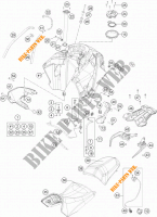 TANK / SEAT for KTM 1190 ADVENTURE ABS ORANGE 2015