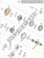 GEARBOX COUNTERSHAFT for KTM 1190 ADVENTURE ABS GREY 2015