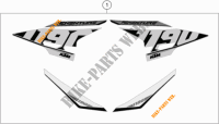 STICKERS for KTM 1190 ADVENTURE ABS GREY 2015