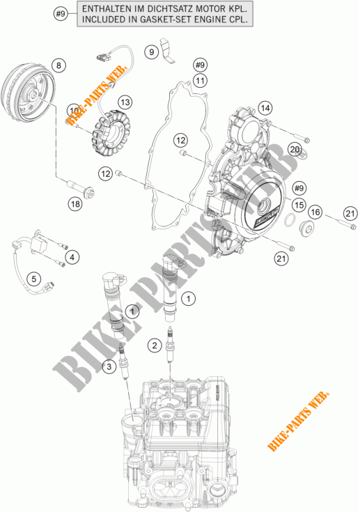 IGNITION SYSTEM for KTM 1190 ADVENTURE ABS GREY 2015