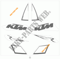 STICKERS for KTM 1190 RC8 R 2010 2010