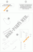 TOOL KIT / MANUALS / OPTIONS for KTM 1190 RC8 R 2010 2010
