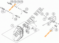 HEADLIGHT / TAIL LIGHT for KTM 1190 ADVENTURE ABS ORANGE 2014