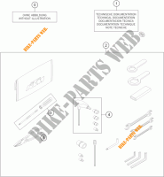 TOOL KIT / MANUALS / OPTIONS for KTM 1190 ADVENTURE ABS ORANGE 2014