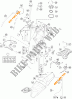 TANK / SEAT for KTM 1190 ADVENTURE ABS ORANGE 2014