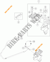REAR BRAKE CALIPER for KTM 1190 ADVENTURE ABS ORANGE 2014