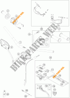 HANDLEBAR / CONTROLS for KTM 1190 ADVENTURE ABS ORANGE WES. 2014