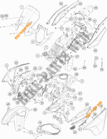 PLASTICS for KTM 1190 ADVENTURE ABS ORANGE WES. 2014