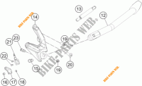 SIDE / MAIN STAND for KTM 1190 ADVENTURE ABS ORANGE WES. 2014