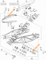 SWINGARM for KTM 1190 ADVENTURE ABS ORANGE WES. 2014