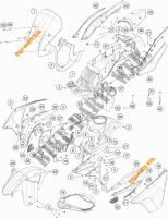 PLASTICS for KTM 1190 ADVENTURE ABS GREY WES. 2014