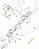 SIDE / MAIN STAND for KTM 1190 ADVENTURE ABS ORANGE 2014