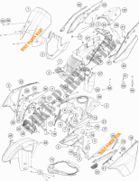 PLASTICS for KTM 1190 ADVENTURE ABS GREY 2014