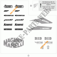 STICKERS for KTM 1190 RC8 R LIMITED EDITION AKRAPOVIC 2010