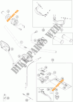 HANDLEBAR / CONTROLS for KTM 1190 ADVENTURE ABS ORANGE 2013