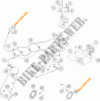 BRAKE ANTIBLOCK SYSTEM ABS for KTM 1190 ADVENTURE ABS ORANGE WES. 2013