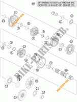 GEARBOX COUNTERSHAFT for KTM 1190 ADVENTURE ABS ORANGE WES. 2013
