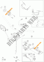 HANDLEBAR / CONTROLS for KTM 1190 ADVENTURE ABS ORANGE WES. 2013